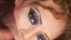 Red headed butterface gets her ass and pussy plowed at the same time